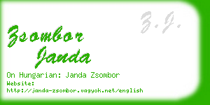 zsombor janda business card
